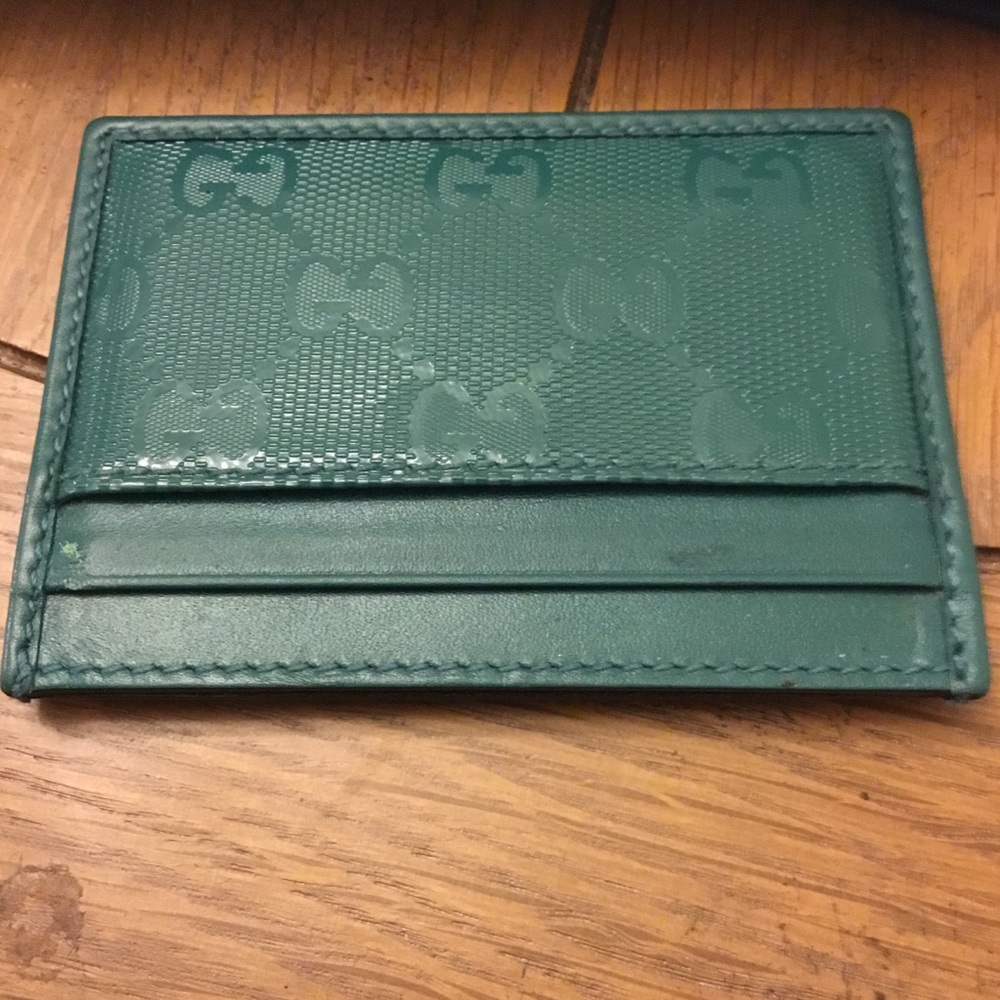 Gucci leather card case